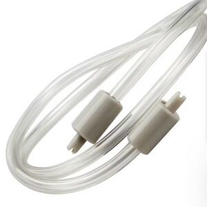 Foodsaver accessory hose with gray ends.